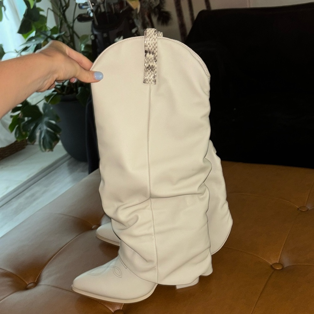 Steve Madden Cuffed Western Boots